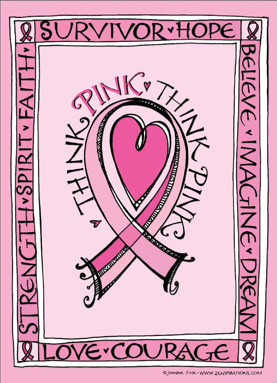 Think Pink! Free Downloadable Coloring Pages! - Zenspirations