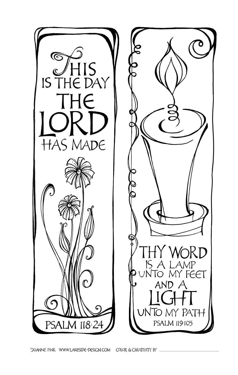 Lamp Unto Thy Feet - Free Coloring Pages
