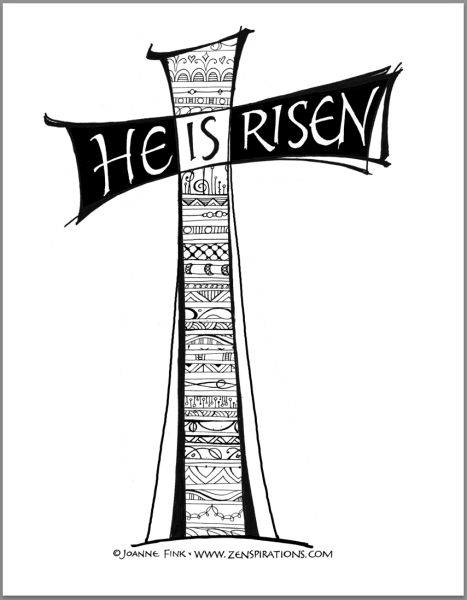 Zenspirations_by_Joanne_Fink_He_Is_Risen_Sketch_2