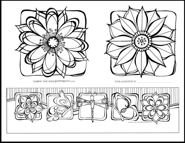 Zenspirations®_by_Joanne_Fink_Flowers_coloring_page