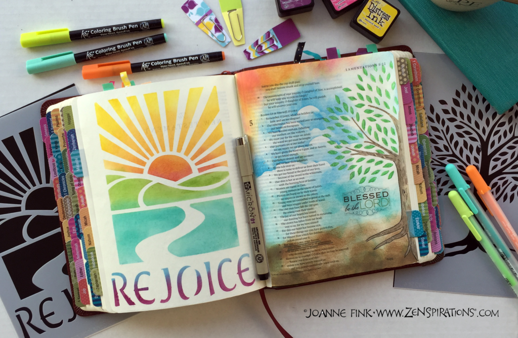 Sing unto God Stamps Bible Journaling - Zenspirations